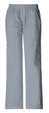 Cherokee WW Core Stretch Women&#39;s Mid-Rise Pull-On Cargo Pant 4005P Petite